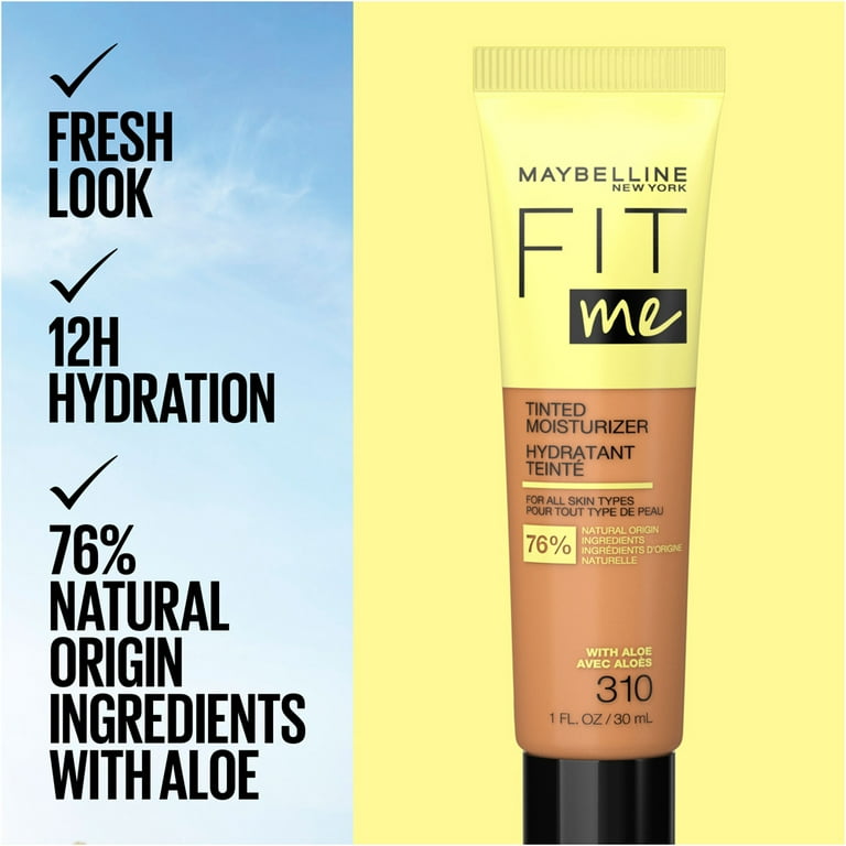 Maybelline, Fit Me Tinted Moisturizer, Face Makeup, 355, 1 fl oz