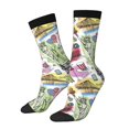 thumbnail image 1 of Fotbe America Landmarks1 Calcetas Largas con Estampado para Hombre y Mujer – Calcetas de Compresión Transpirables y Elásticas, Viajar y Uso Diario Talla 5-11, 1 of 6