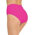 thumbnail image 4 of GEWSEY Women's High Waisted Bikini Bottoms Full Coverage Ruched Bathing Suit Tummy Control Swimsuit Bottom Hot Pink, XL, 4 of 5