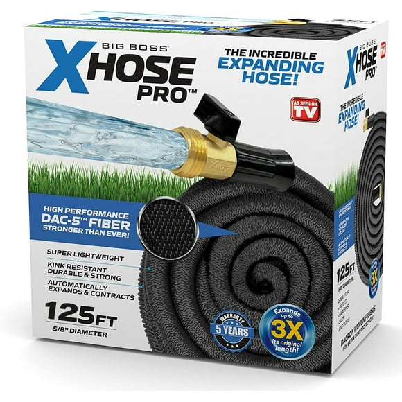 Xhose Pro Boyau d'Arrosage, Boyau d'Arrosage Extensible de 125 Pieds