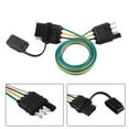 thumbnail image 1 of Adaptador De Remolque, Juego De Conectores De Remolque Planos De 4 Pines Que Consta De Un Enchufe De Remolque De Cable Conductor Codificado Por Colores Para Remolque Estándar, 1 of 7