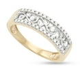 MyDiamondBox 1/4 cttw White Diamond Vintage Anniversary Band Ring