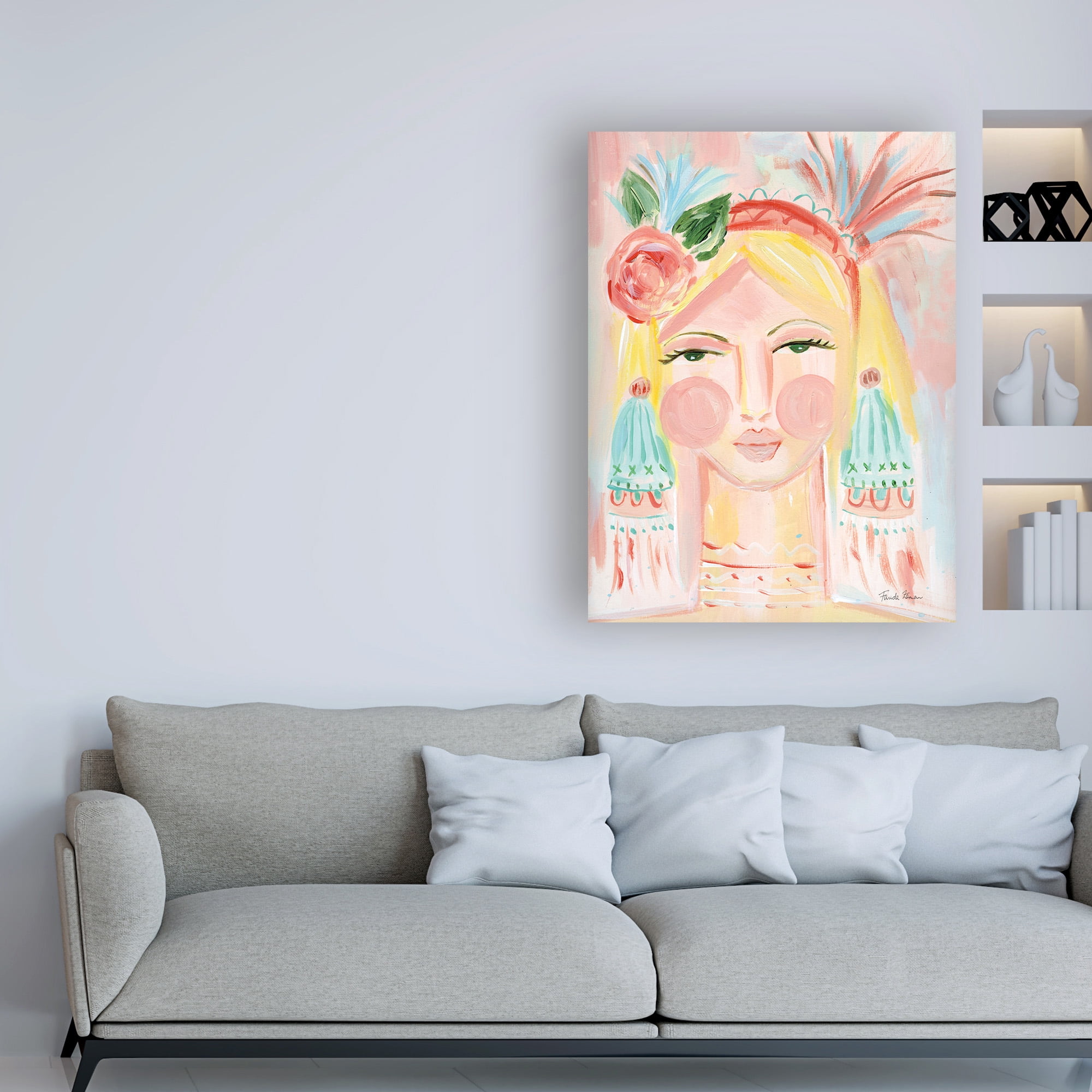 Trademark Fine Art 'Fresh Face II' Canvas Art by Farida Zaman