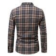 thumbnail image 5 of YODETEY Men's Classic Plaid Long Sleeve Button Down Flannel Shirt,Regular Fit Plaid Dress Shirts,Size S-2XL, 5 of 7