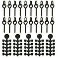 thumbnail image 1 of 50 Pcs Crochets Stops Perles Carpe Bouillottes 20 Pcs Vis pour CHOD Ronnie Rig C, 1 of 9