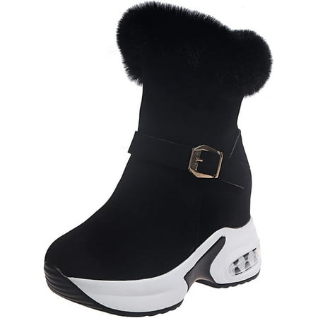 

Winter Warm Women s Boots Women Ankle Boot Warm Plush Winter Shoes For Woman Boots High Heels Ladies Boot Women Snow Boots Winter Shoes Height Increasing