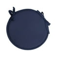 thumbnail image 1 of Cojín para silla Matsuzay Bistros algodón azul oscuro 38 cm, 1 of 6