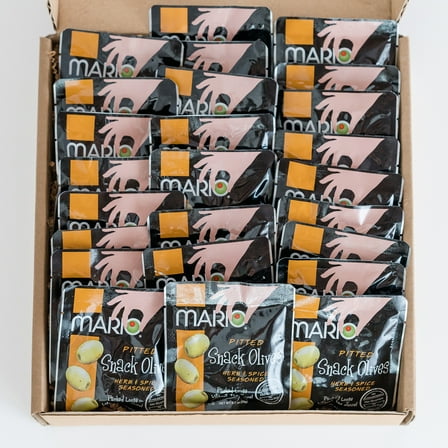 20 g Green Pitted Snack Olive Herb And Spice Seasoned 25 Pack