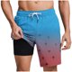 thumbnail image 1 of Pantalones Cortos Casuales para Hombre Imprimir con Bolsillos Pantalones de Playa de Cintura Elástica, Pantalones Cortos de Cintura Elástica para Hombre, 1 of 6
