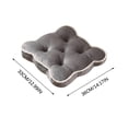 thumbnail image 3 of Cojín Grueso con Estampado Floral para Asiento - Cojín para el Hogar Almohadón para Sofá, Gris MNFD, 3 of 6