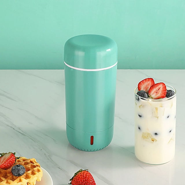 HLONK 280ml Mini Yogurt Maker – Automatic Homemade Yogurt Machine with Glass Container Portable for Kitchen & Travel Fruit Infusion Easy Clean (Pink)