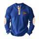 thumbnail image 1 of pstuiky camisa de manga larga para hombre, Sudadera con capucha de pana con cuello redondo, manga larga y botones en color block para hombre salir tops xxxl, 1 of 7