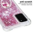 thumbnail image 5 of Funda para Samsung Galaxy S20 5G con Brillo Líquido Flotante, Purpurina, Parachoques y Anillo Giratorio Soporte, 5 of 5
