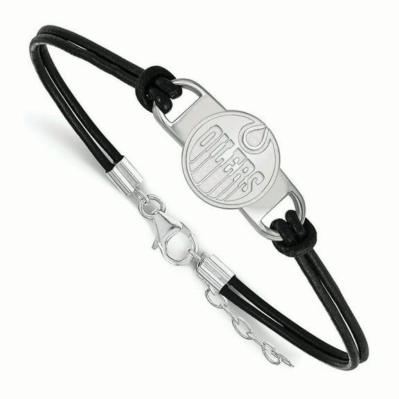 Women's Edmonton Oilers Leather Bracelet