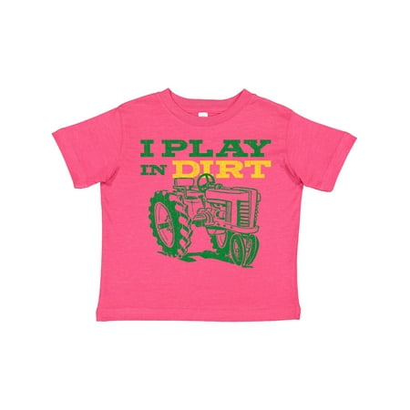 

Inktastic Play in Dirt Tractor Gift Toddler Boy or Toddler Girl T-Shirt