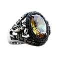 thumbnail image 2 of Vintage Mens Scorpion Ring Adjustable Copper Electroplated Geometric Faceted Gemstone Fashion Ring, 2 of 5