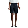 thumbnail image 2 of Lands' End School Uniform Women's Plain Front Blend Chino Shorts, 2 of 3