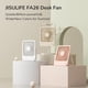 thumbnail image 5 of Small Desk Fan Battery Operated, 180° Foldable Portable Fan, 4 Speeds Adjustable Ultra Quiet for Home Office Travel Outdoor-White（2000mAh）, 5 of 5