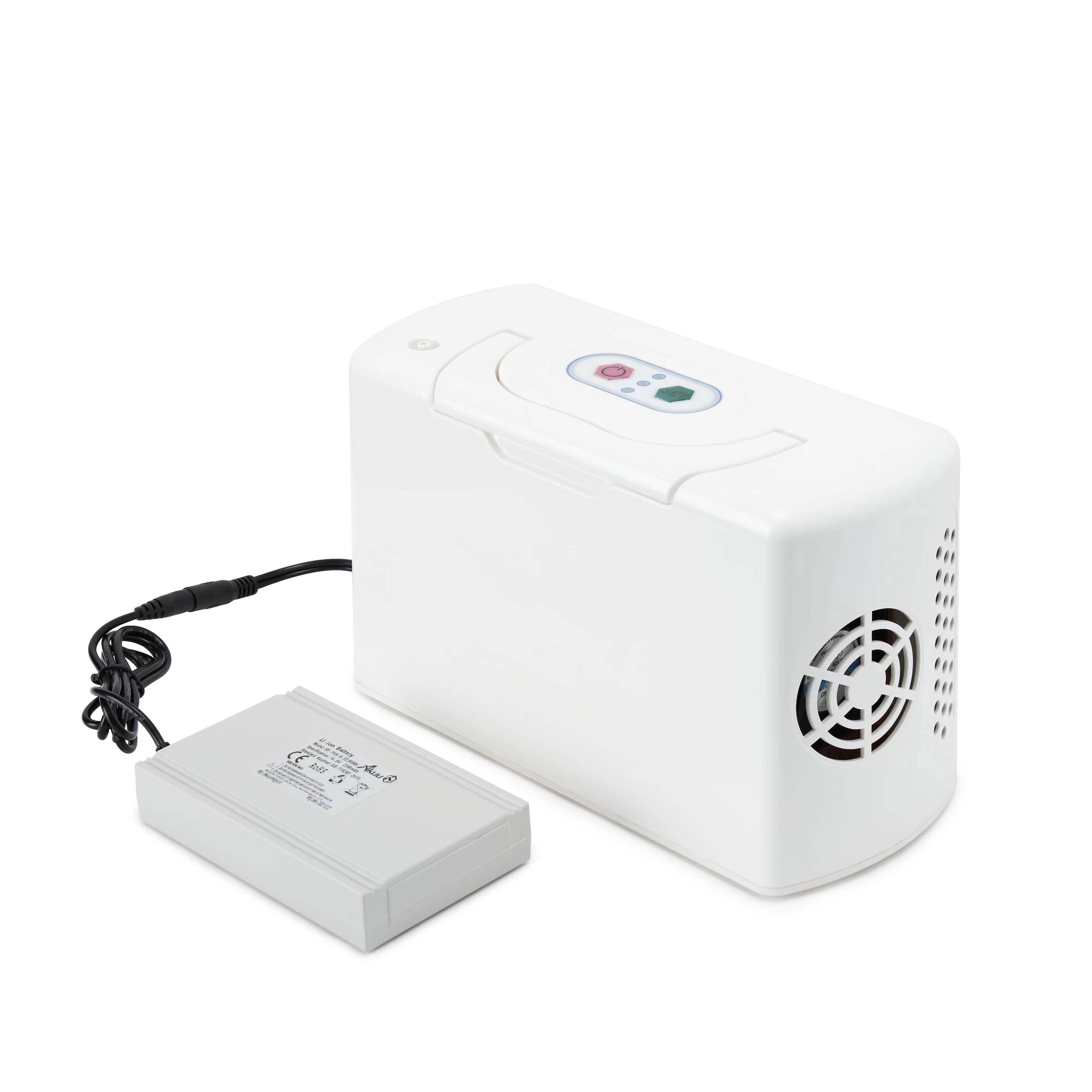 ReLuien Conous Travel use 3-Char  Oxygen Machine Portable Tube 3L/m-De, with Full Accessories