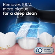 Oral-B iO Toothbrush Heads, Ultimate Clean Replacement Brush Heads, Black, 4 count