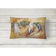 thumbnail image 2 of Carolines Treasures JMK1108PW1216 Blue Crab Canvas Fabric Decorative Pillow  12H x16W multicolor, 2 of 3