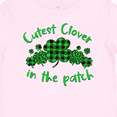 thumbnail image 4 of Inktastic St. Patrick's Day Cutest Clover in the Patch in Plaid Boys or Girls Baby T-Shirt, 4 of 5