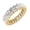 Yellow Gold, variant on Jasmine - 6 Carat Oval Cut Diamond Eternity Band