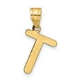 thumbnail image 1 of Diamond2Deal 14K Pendentif Initial Lettre T en Or Jaune pour Femmes, 1 of 6