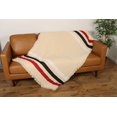 thumbnail image 7 of Texas Tech Stripe Woven Throw - Creme blanket with Red, Black & White Stripes - 100% Cotton Made in the USA (73x48), 7 of 7