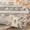 thumbnail image 3 of Livabliss Area Rugs for Living Room, 5ft Round New Mexico Rustic Blue Round Rug, Bedroom Dining Room Home Decor Stain Resistant Carpet (5'3" x 5'3"), 3 of 8