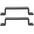 thumbnail image 1 of 2 Pcs Poignée de Porte de Grange en Métal Noir Poignée Antique Multi-Usage pour Garage, 1 of 9