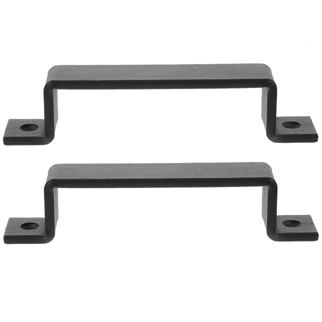 2 Pcs Poignée de Porte de Grange en Métal Noir Poignée Antique Multi-Usage pour Garage