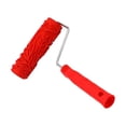 thumbnail image 1 of kurtrusly 7 Assorted Embossed Pattern Painting Roller with Plastic Handle Red Type B 1Set, 1 of 6