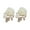 White, variant on Opolski 1 Pair Ear Stud Rose Flower Shape Versatile Alloy Faux Pearl Rhinestone Rose Earrings for Women