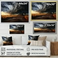 thumbnail image 4 of Designart "Finding Serenity Amidst the Storm" Landscapes Floater Framed Canvas Wall Art, 4 of 7