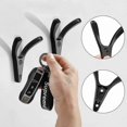 thumbnail image 3 of 6-Pack Heavy Duty Coat Hooks, Zinc Alloy Double Wall Hooks for Entryway, Bedroom, Bathroom Multi-Purpose Storage Solution, 3 of 5