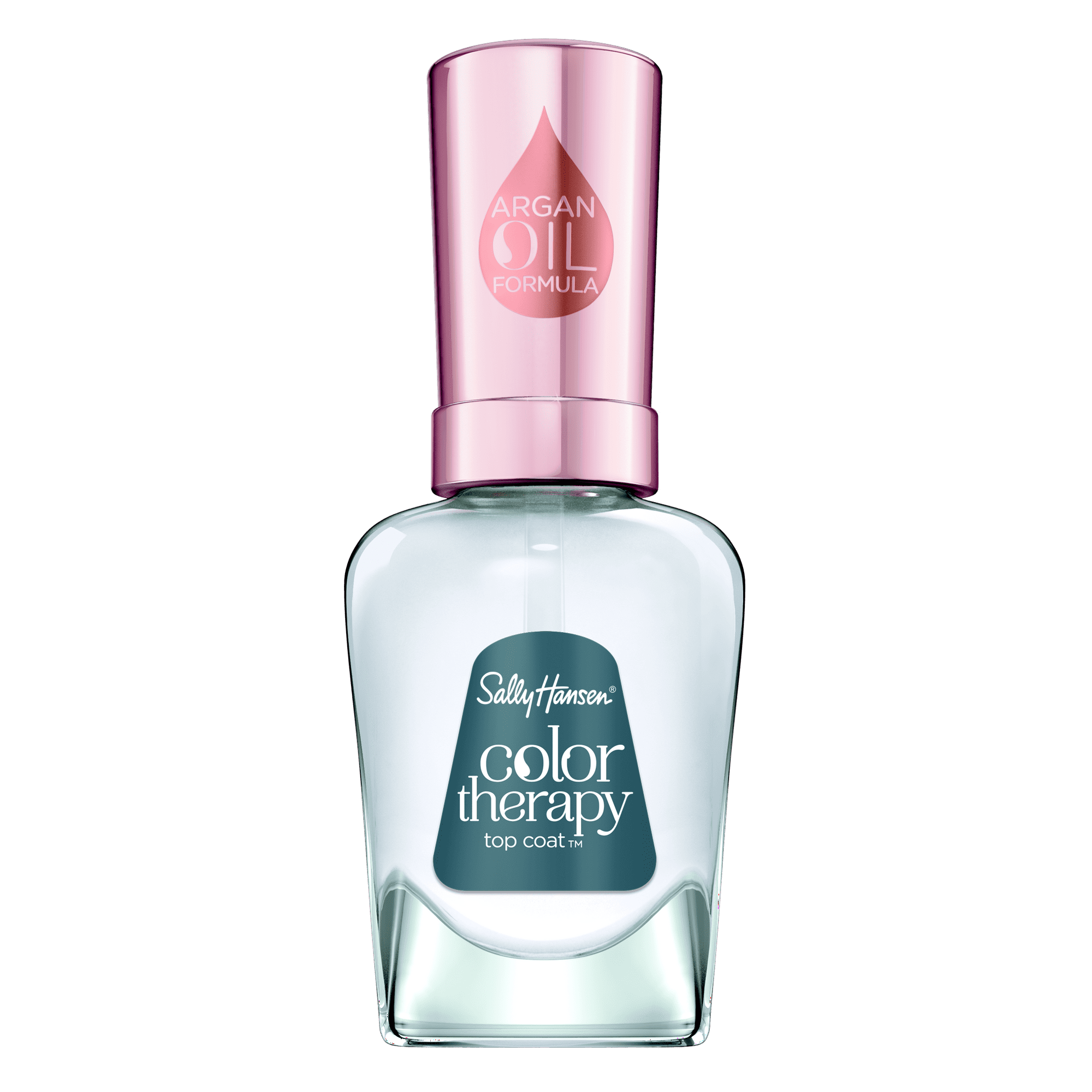 Sally Hansen Color Therapy Top Coat, 0.5 fl oz, Restorative, Argan Oil Formula