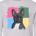 thumbnail image 4 of Inktastic Blue French Bull Dog Long Sleeve Youth T-Shirt, 4 of 5