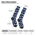 thumbnail image 3 of Bixox Pirate Skulls 1 Patterned Men's and Women's Knee Socks High Socks Outdoor Sports Socks, 3 of 5