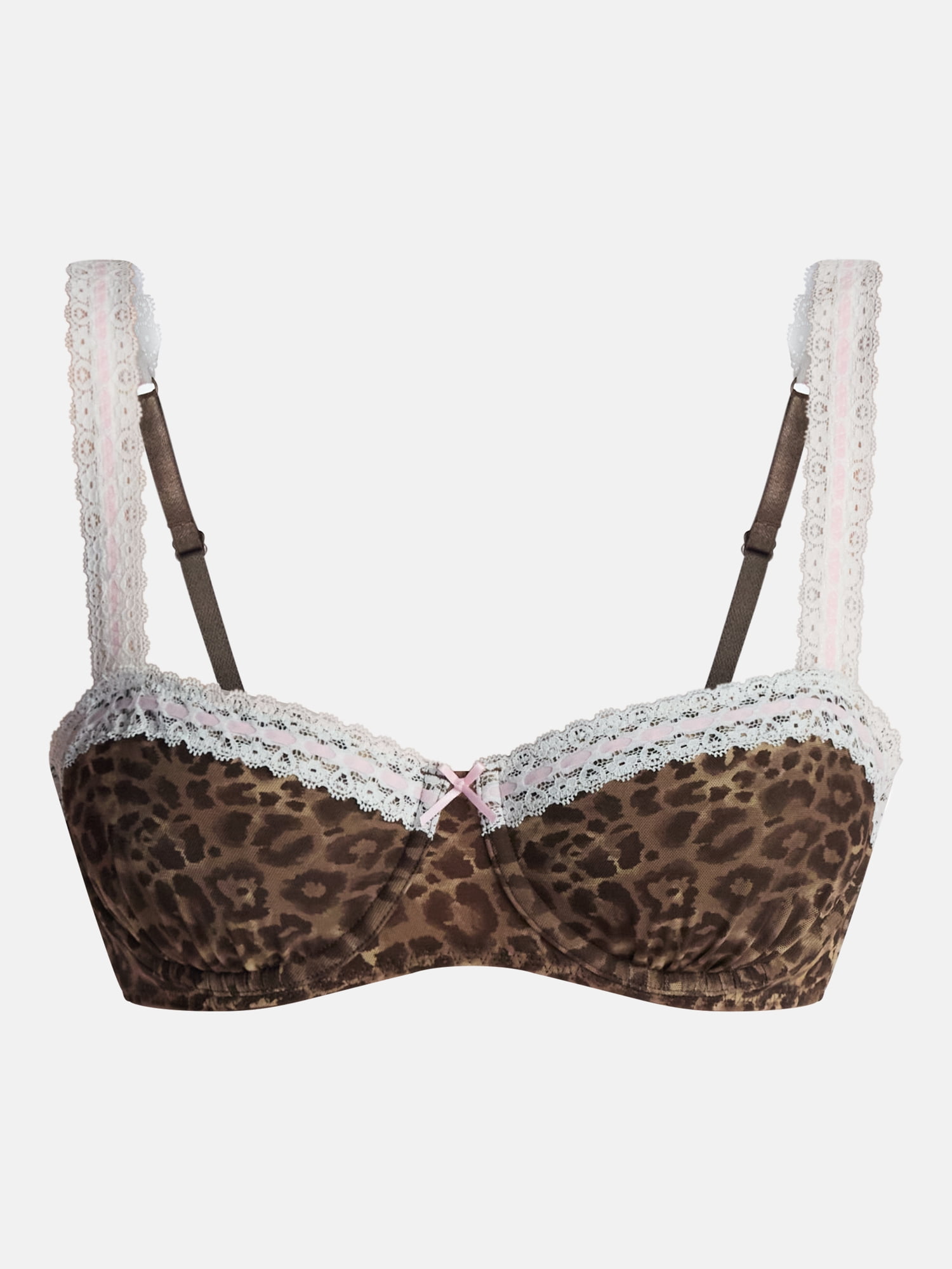 No Boundaries Beaded Lace Underwire Balconette, Women's 34A-4DD