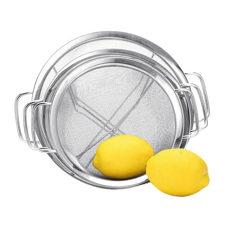 

HYDa Stainless Steel Double Handles Mesh Washing Rice Basket Fruits Vegetable Drainer for Kitchen