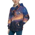 thumbnail image 2 of Picia Starry Sky Flying Tiger for Boys Fashion Full-zip Hoodies & Sweatshirts with Kangaroo Pocket,Zip-up Hooded Sweatshirt for Kid, Moisture Wicking & Breathable-Medium, 2 of 6