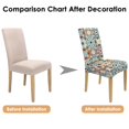 thumbnail image 7 of Tribal Style Bohemian Dining Chair Covers Set of 4, Stretchable Washable Slipcovers with Rustic Retro Artistic Patterns, Removable Polyester Seat Protectors for Farmhouse Kitchen or Dining Room, 7 of 7