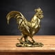 thumbnail image 3 of Figurita de pollo, escultura de gallo, decoración decorativa de resina Feng Shui, estatua de Animal para fiesta, vacaciones, adornos de escritorio, Estilo D, 3 of 7