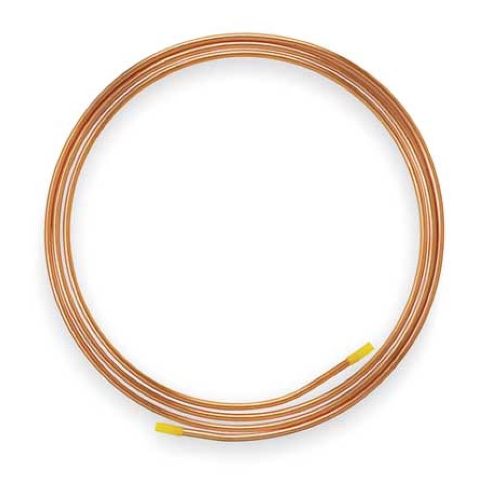 MUELLER INDUSTRIES D 04020P Coil Copper Tubing, 1/4 in Outside Dia, 20