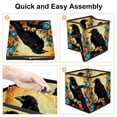 thumbnail image 4 of Crow Toy Storage Baskets, Foldable with Handle, 10.8"x10.5"x10.6", Large Capacity - Storage Bins for Clothes, 4 of 6