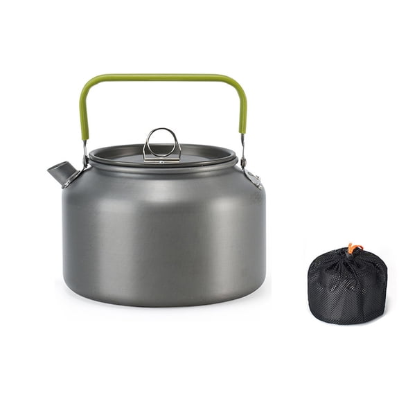 Outdoor Light Weight Aluminum Alloy Kettle AntiScalding Handle Camping Coffee Kettle Portable TeaPot Picnic Teakettle Teapot Cooking Accessory
