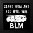 thumbnail image 2 of Phillip, Jamie 15x15 Black Modern Framed Museum Art Print Titled - Scripture BLM 2, 2 of 5