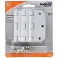 thumbnail image 2 of National Hardware - V512 3.5RC5/8 3-1/2" Plain Bearing 5/8R Mortise Door Hinge, 3/pk - White, 2 of 3
