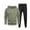01 Army Green, variant on guisaled Men's Tracksuits Solid Color Workout Athletic Jogging Sweatsuit 2 Piece Casual Long Sleeve Hoodie Sweatpant Set